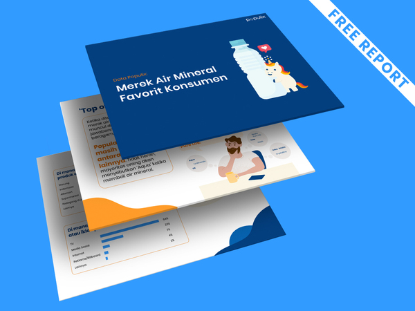 Data Populix: Merek Air Mineral Favorit Konsumen